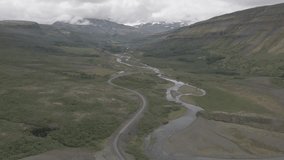 Icelandic landscape - Drone video - D-Cinelike