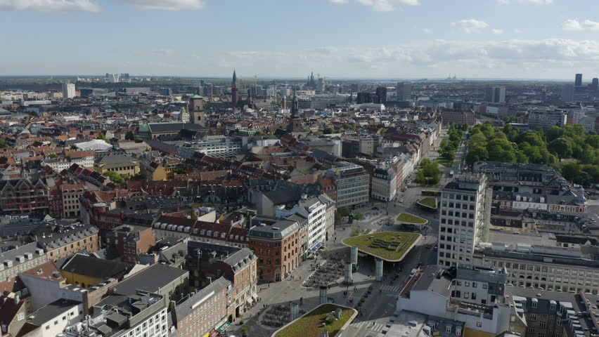 Church in city center. Copenhagen, Denmark