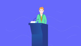conference analysts scene icon of nice animated  for your flat design concept pack videos easy to use with Transparent Background . HD Video Motion Graphic Animation Free Video 