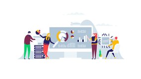 data analyst scene icon of nice animated  for your explainer cartoon business pack videos easy to use with Transparent Background . HD Video Motion Graphic Animation Free Video  - Powered by Shutterstock - Get 15% off with code: PIKWIZARD15