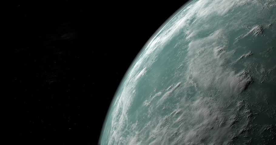 Atmosphere in hypothetical exoplanet Kepler 22b Royalty-Free Stock Footage #1099747117