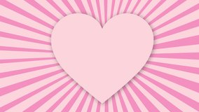 valentine's day Pink sunshine background, Love abstract sunburst with heart in the center,Pink heart with sunburst, hearts love sunshine with space for text . - Powered by Shutterstock - Get 15% off with code: PIKWIZARD15