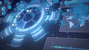 Animation of financial data processing over statistics. Global business, finances, digital interface, computing and data processing concept digitally generated video. - Powered by Shutterstock - Get 15% off with code: PIKWIZARD15