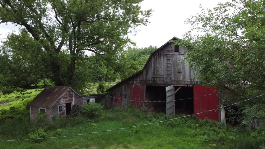 barn aerial drone footage holland michigan