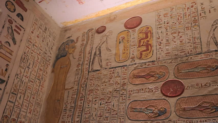 Tomb of Memnon, Pharaohs Ramses 5th and 6th, Valley of the Kings In Luxor, Egypt