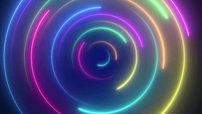Neon Background video animation in 4k resolution