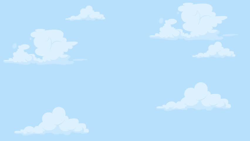 Cloudy sky animation. Animated Clouds timelapse in blue sky background. Natural clouds landscape illustration. Clouds background. Royalty-Free Stock Footage #1099765765