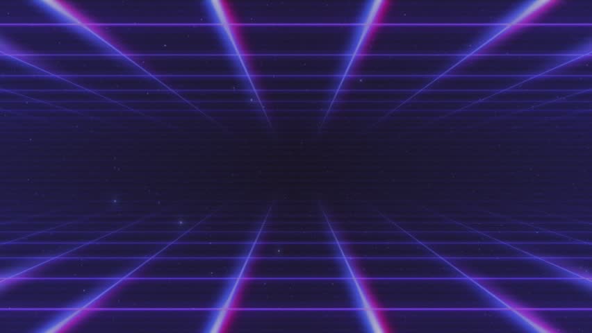 VHS Synthwave wireframe net seamless loop. Abstract digital background. 80s, 90s Retro futurism, Retro wave cyber grid. Top and bottom surfaces. Neon lights glowing. Retro lo-fi style	
 Royalty-Free Stock Footage #1099765775
