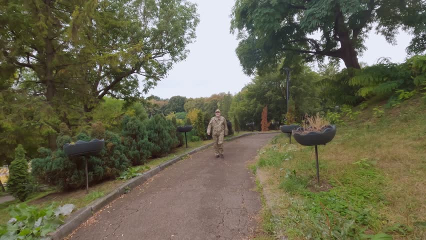 Male commander of the Ukrainian army. Proud Ukrainian officer.