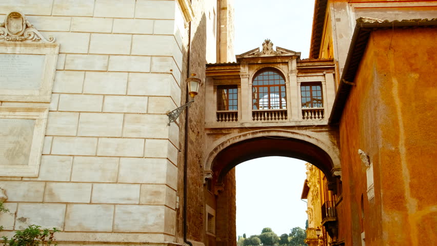 The Via del Campidoglio in Rome, Italy. Located on the Capitoline Hill, this street is home to a number of important cultural landmarks
