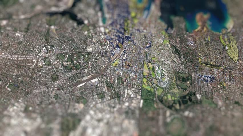 Sydney, City of Australia On Physical World Map