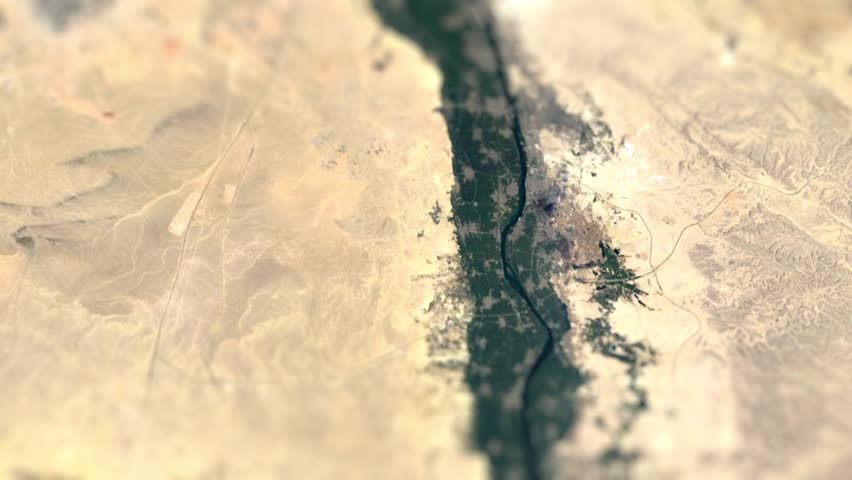 Cairo, Capital of Egypt On Physical World Map
