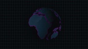 Abstract earth planet animation on world map background motion graphics. - Powered by Shutterstock - Get 15% off with code: PIKWIZARD15