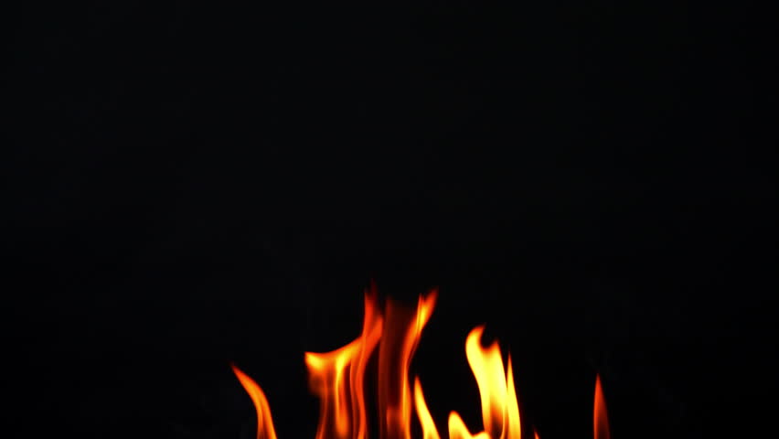 Fire flame burning slow motion on dark black background | Shutterstock HD Video #1099780273