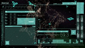 Animation of data processing and qr code over black background. global business and digital interface concept digitally generated video. - Powered by Shutterstock - Get 15% off with code: PIKWIZARD15