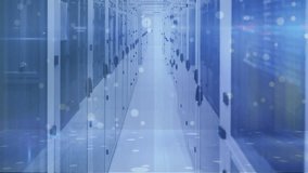 Animation of dots and data over servers. global network, connections, data and technology concept digitally generated video. - Powered by Shutterstock - Get 15% off with code: PIKWIZARD15