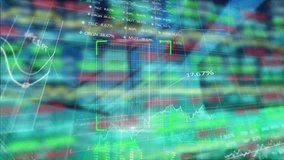 Animation of biometric fingerprint scanner against financial and stock market data processing. Global economy and cyber security technology concept - Powered by Shutterstock - Get 15% off with code: PIKWIZARD15