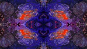 Abstract Colorful Paint Spread Mirror Reflection Fantasy Video