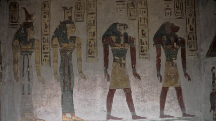 Tomb of Ramses the 3rd in the Valley of the Kings, Egypt