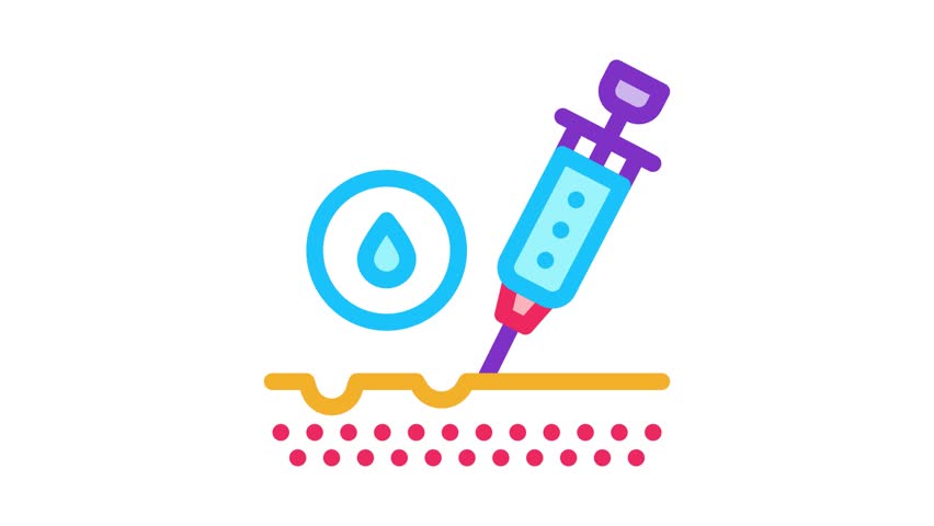 Subcutaneous Injection for Rejuvenation Icon Animation | Shutterstock HD Video #1099849461
