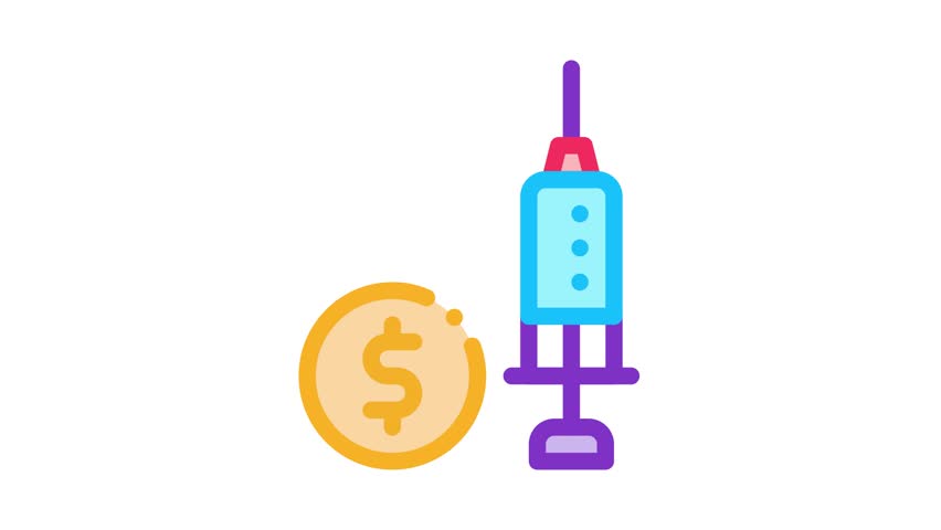 Expensive Medical Injection Icon Animation | Shutterstock HD Video #1099849469