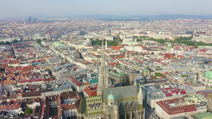 Inscription on video. Vienna, Austria. St. Stephen