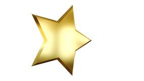 Looping animation of a shiny golden star around its axis on a transparent background - Powered by Shutterstock - Get 15% off with code: PIKWIZARD15