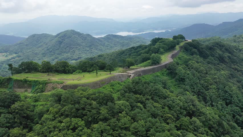 Gyejoksanseong Fortress and Daecheong Lake in Daejeon, South Korea