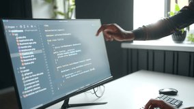 two programmers engineering program code for new software, data scientist, closeup of display - Powered by Shutterstock - Get 15% off with code: PIKWIZARD15