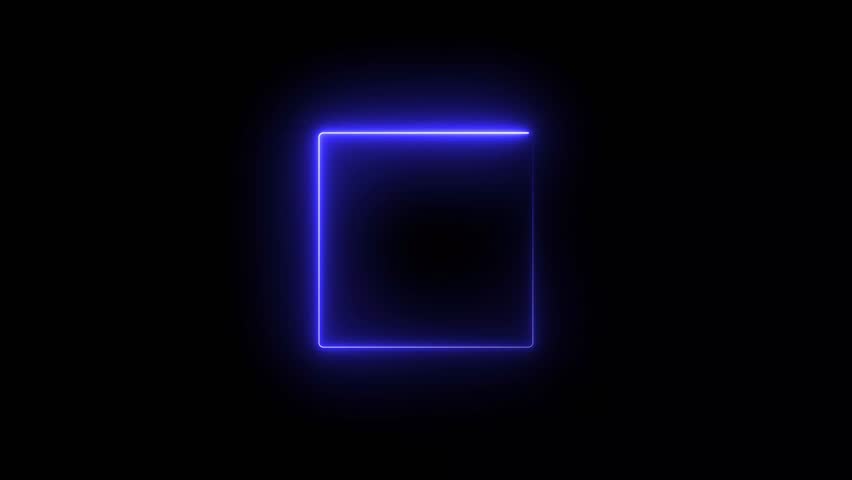 Neon Light glowing  shape animation in retro style. Seamless background 4k video | Shutterstock HD Video #1099930829