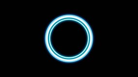 The Round glowing Abstract Circle Frame is shining and attracting attention with copy space. Loop 4K footage with round shape for Logo or Technology overview. 3D Illustration - Powered by Shutterstock - Get 15% off with code: PIKWIZARD15