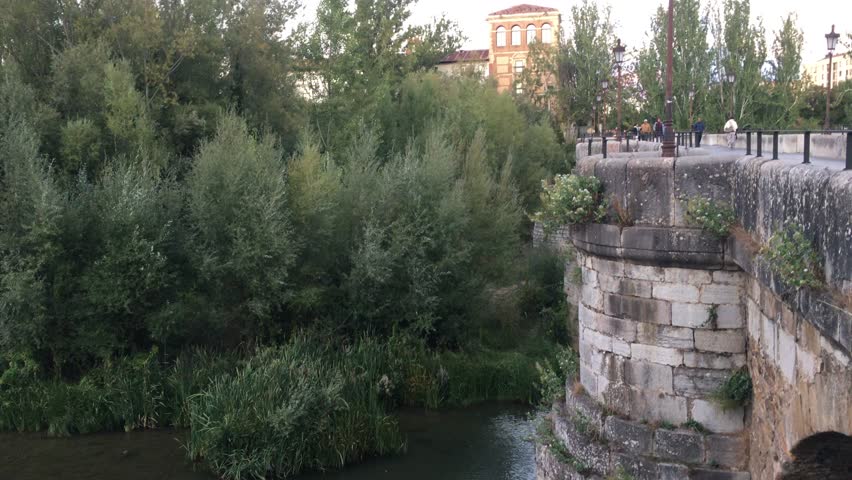 San Marcos bridge over the Bernesga river in the city of Léon