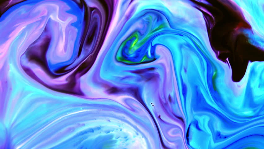 Fluid Art Texture Abstract Backdrop With Iridescent Paint Effect