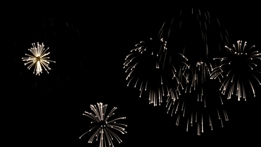 Firework on black background motion graphic effect. | Shutterstock HD Video #1099976431
