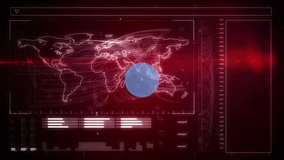 Animation of network of digital icons over interface with data processing against red background. Global networking and business interface technology concept - Powered by Shutterstock - Get 15% off with code: PIKWIZARD15
