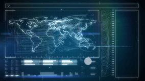Animation of network of digital icons over interface with data processing against blue background. Global networking and business interface technology concept - Powered by Shutterstock - Get 15% off with code: PIKWIZARD15