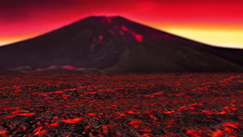 Volcanic eruptions and lava. 3d animation - Powered by Shutterstock - Get 15% off with code: PIKWIZARD15