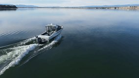 Boat chase over water with a DJI Mavic air 2