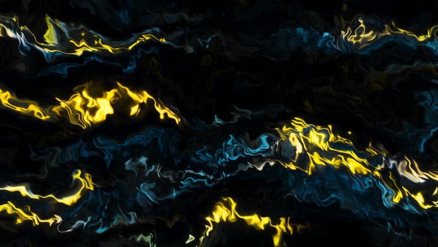 Flow of liquid colorful stream. Motion. Water like surface with colorful stripes on a black background. | Shutterstock HD Video #1100012929
