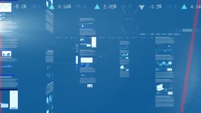 Animation of financial data processing over clock. Global business, finances, computing and data processing concept digitally generated video. - Powered by Shutterstock - Get 15% off with code: PIKWIZARD15