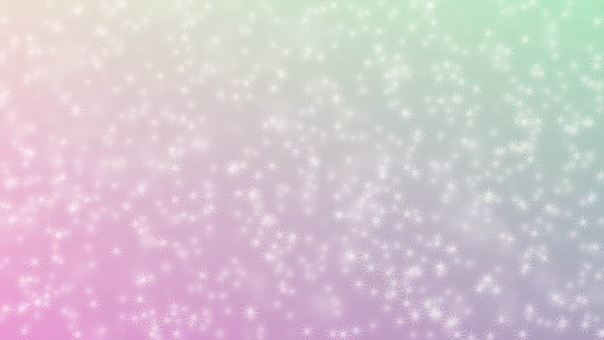 Motion graphics. Beautiful harmonic colored abstract bachground with star shaped bokeh pattern