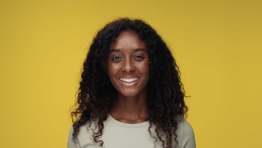 Portraits of People Women Looking at Camera in Studio Footage. Individuality and Multi Nationality of Many Multiethnic Female in Good Mood Happy Smiling Closeup. Multiracial International Generations | Shutterstock HD Video #1100027845