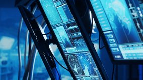 Futuristic spaceship control panel interface. Spacecraft digital dashboard background with indicators and tools. The concept of space exploration and science. - Powered by Shutterstock - Get 15% off with code: PIKWIZARD15