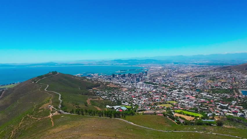View of Cape Town City Center from Lion