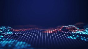 Abstract connected dots and lines. Concept of AI technology, Motion of digital data flow. Communication and technology network concept with moving lines and dots. 3D rendering Seamless Loop. 4K - Powered by Shutterstock - Get 15% off with code: PIKWIZARD15