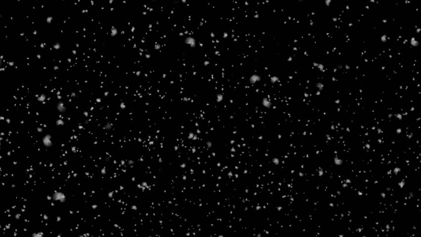 Realistic falling snow, alpha channel. Transparent background. Fairy snow Royalty-Free Stock Footage #1100045355