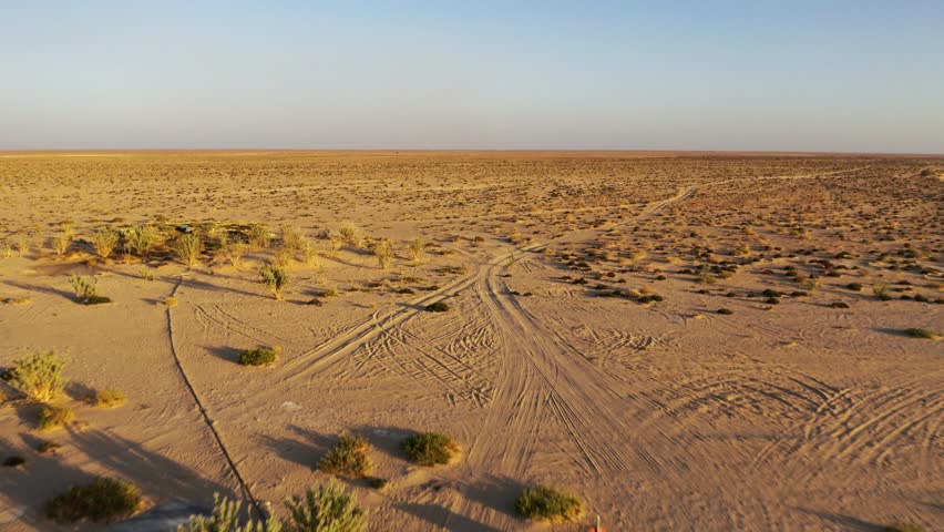 Aerial, Rub Al-Chali Desert, Oman. Graded and stabilized version. | Shutterstock HD Video #1100048091