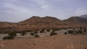 Aerial, Above Bandar Al Khairan, East Coast, Oman.Graded and stabilized version.