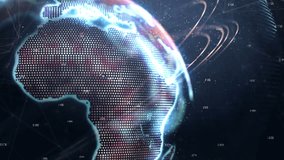 Animation of clock moving over diverse data and rotating globe. time, data processing, technology and digital interface concept digitally generated video. - Powered by Shutterstock - Get 15% off with code: PIKWIZARD15