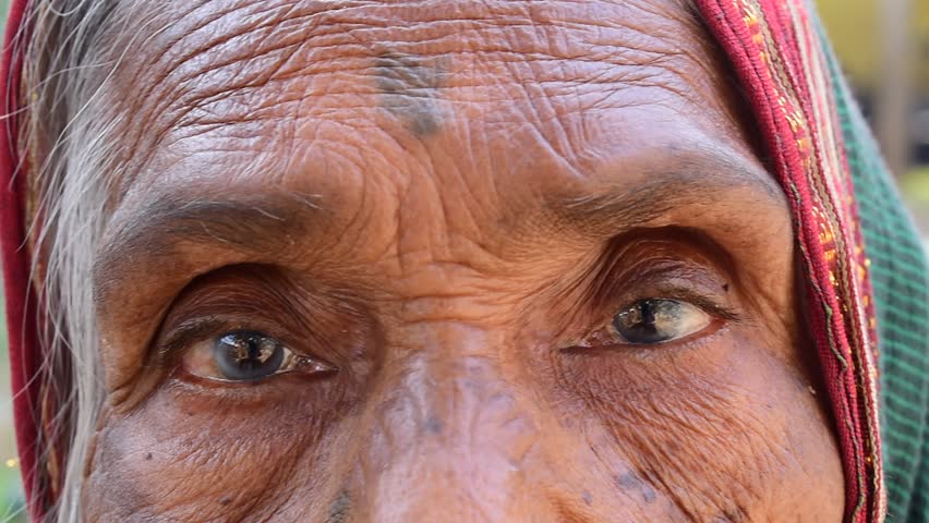 Senior woman eyes, wrinkled face. portrait of old  grandmother with green eyes | Shutterstock HD Video #1100069263